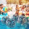 10 Pieces Inflatable Beach Balls 16 Inch Glitter Summer Swimming Pool Balls Wedding Outdoor Decor Ornaments Floatable Confetti Decoration for Beach Xmas Party Favor(Black,Glitter)